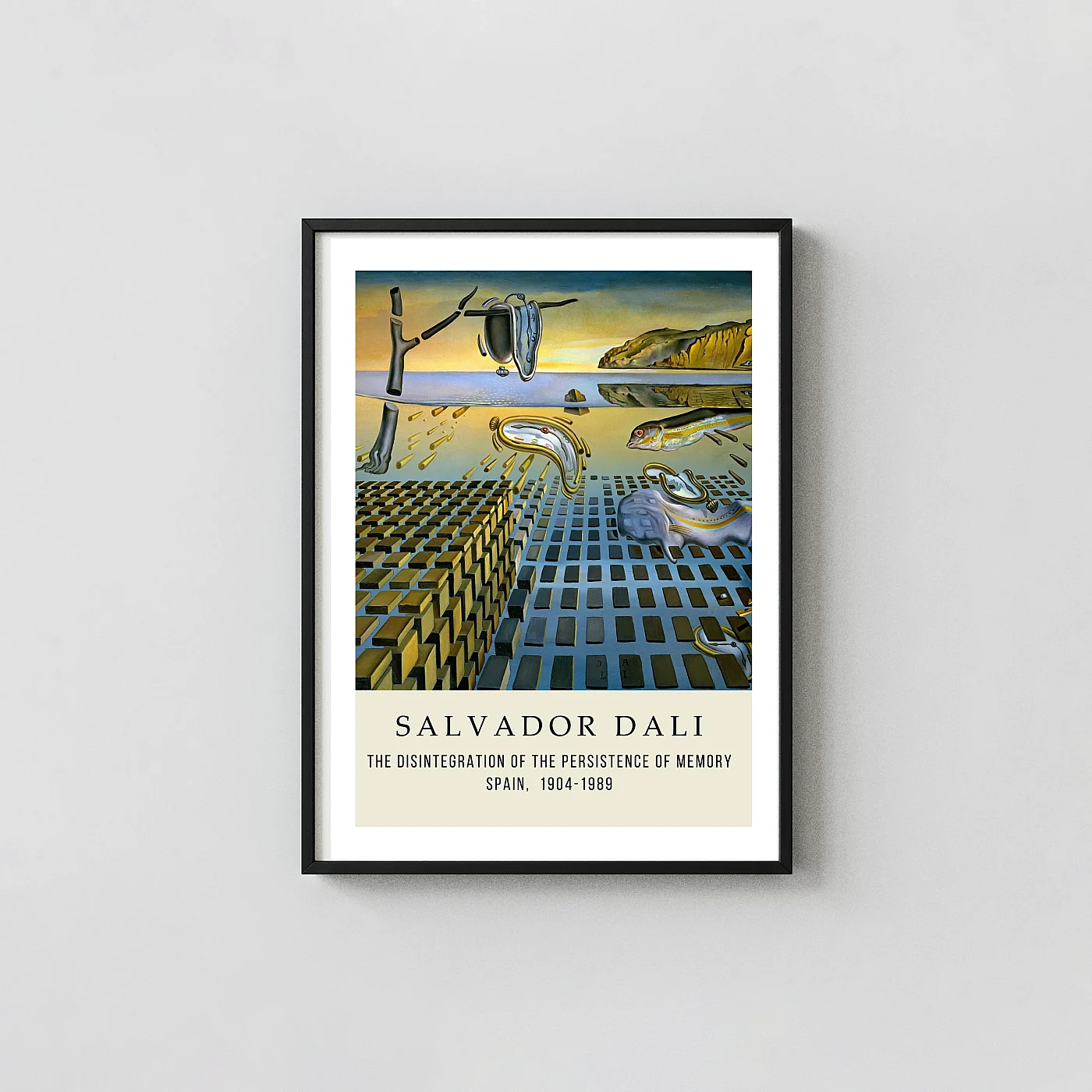 Salvador Dali Poster Disintegration of the Persistence of Memory A - fine art poster print