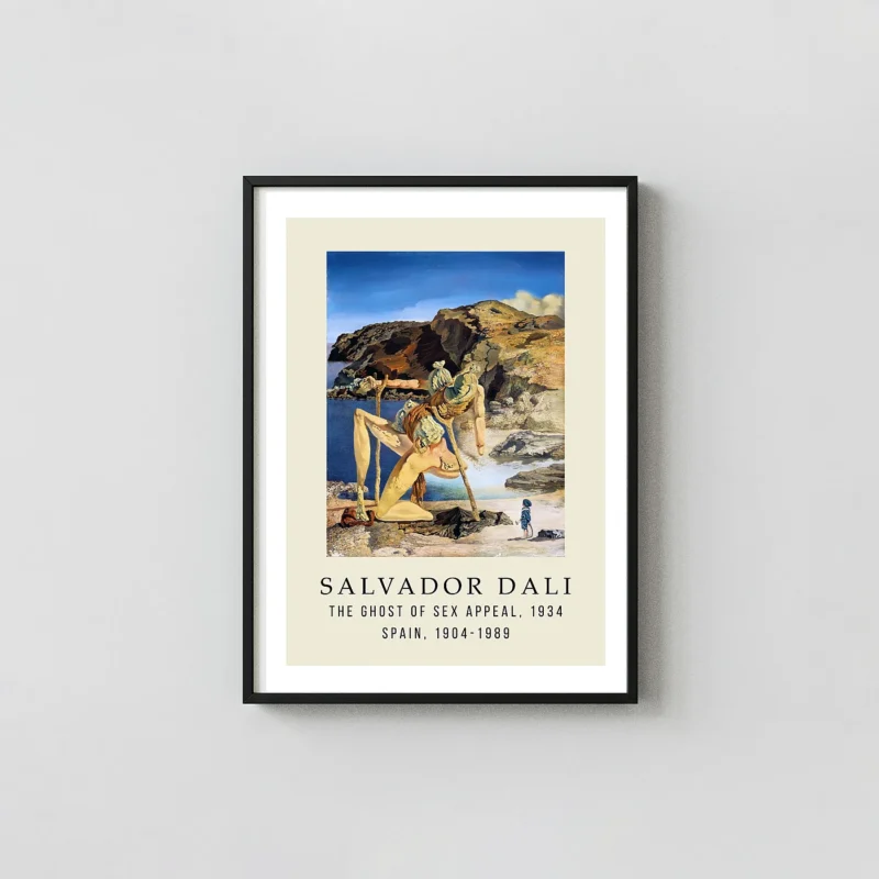 Salvador Dali Poster - The Ghost of Sex Appeal 1934 Surrealist Wall Art