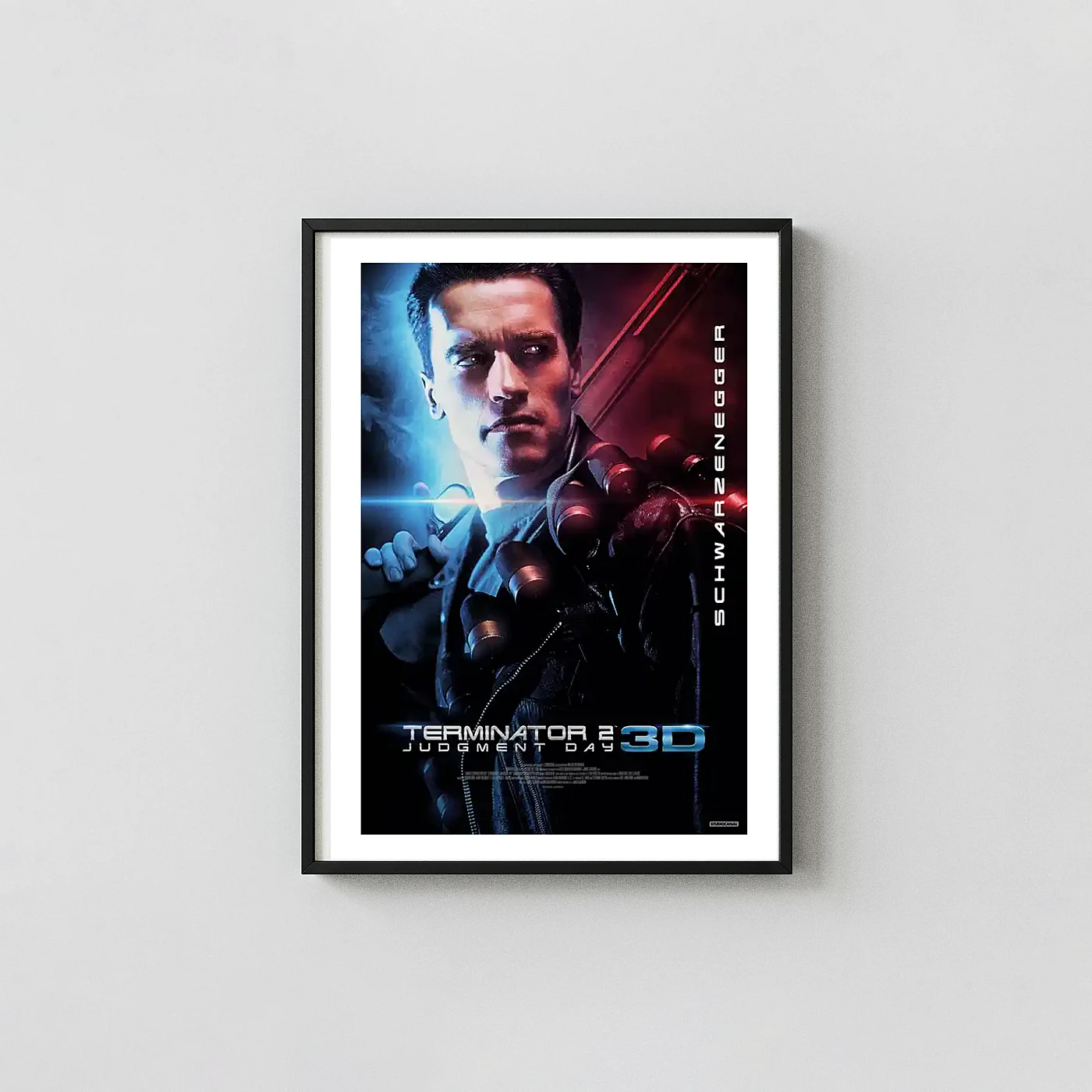 Terminator 2: Judgment Day Movie Poster – T 800 Poster: Modern Sci-Fi Wall Minimalist Movie Poster xe2x80x93 Portrait Frame Wall Art Mockup | MerchFuse