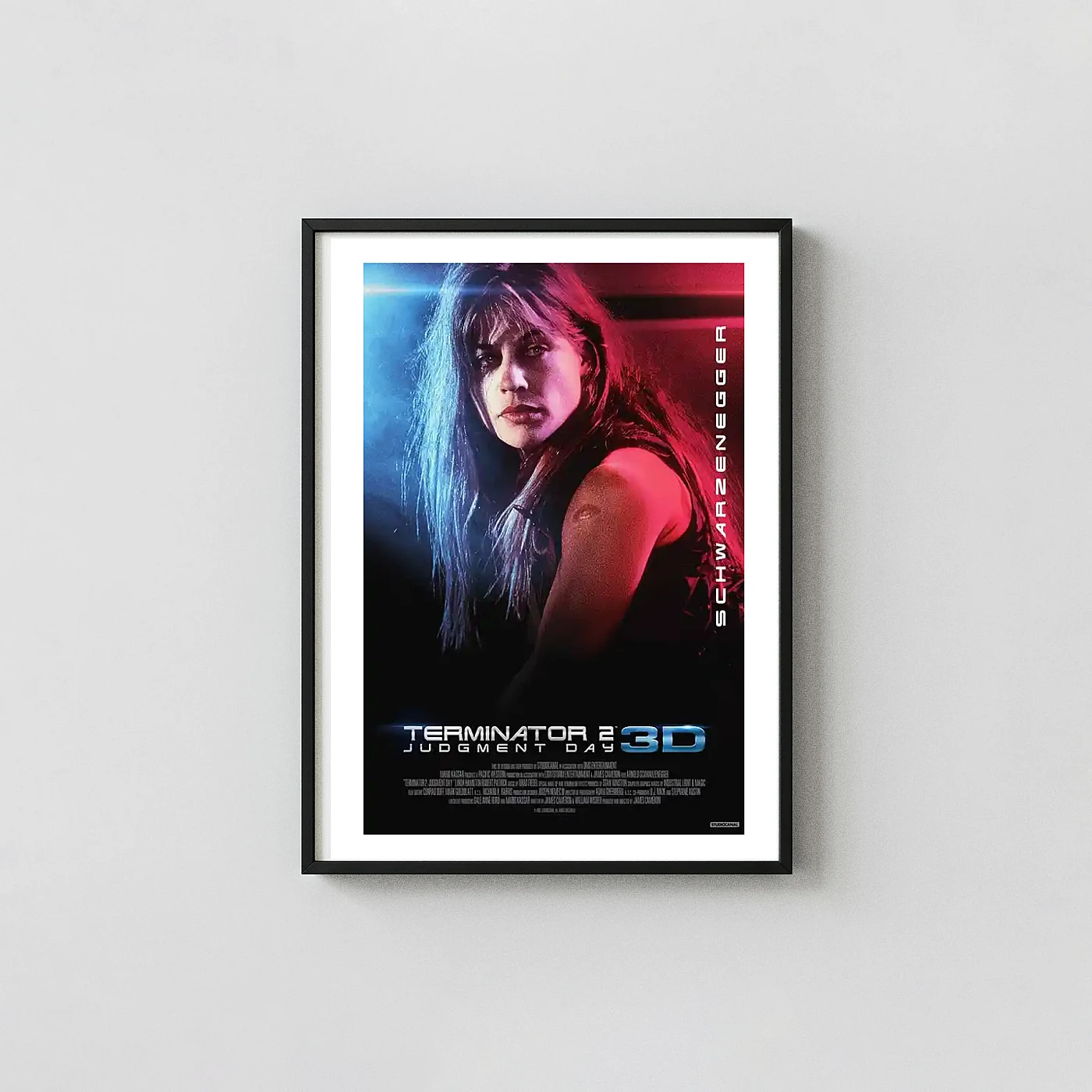 Terminator 2: Judgment Day Movie Poster – Neon Poster: Neon Sci-Fi Wall Movie Posters xe2x80x93 Portrait Frame Wall Art Mockup | MerchFuse