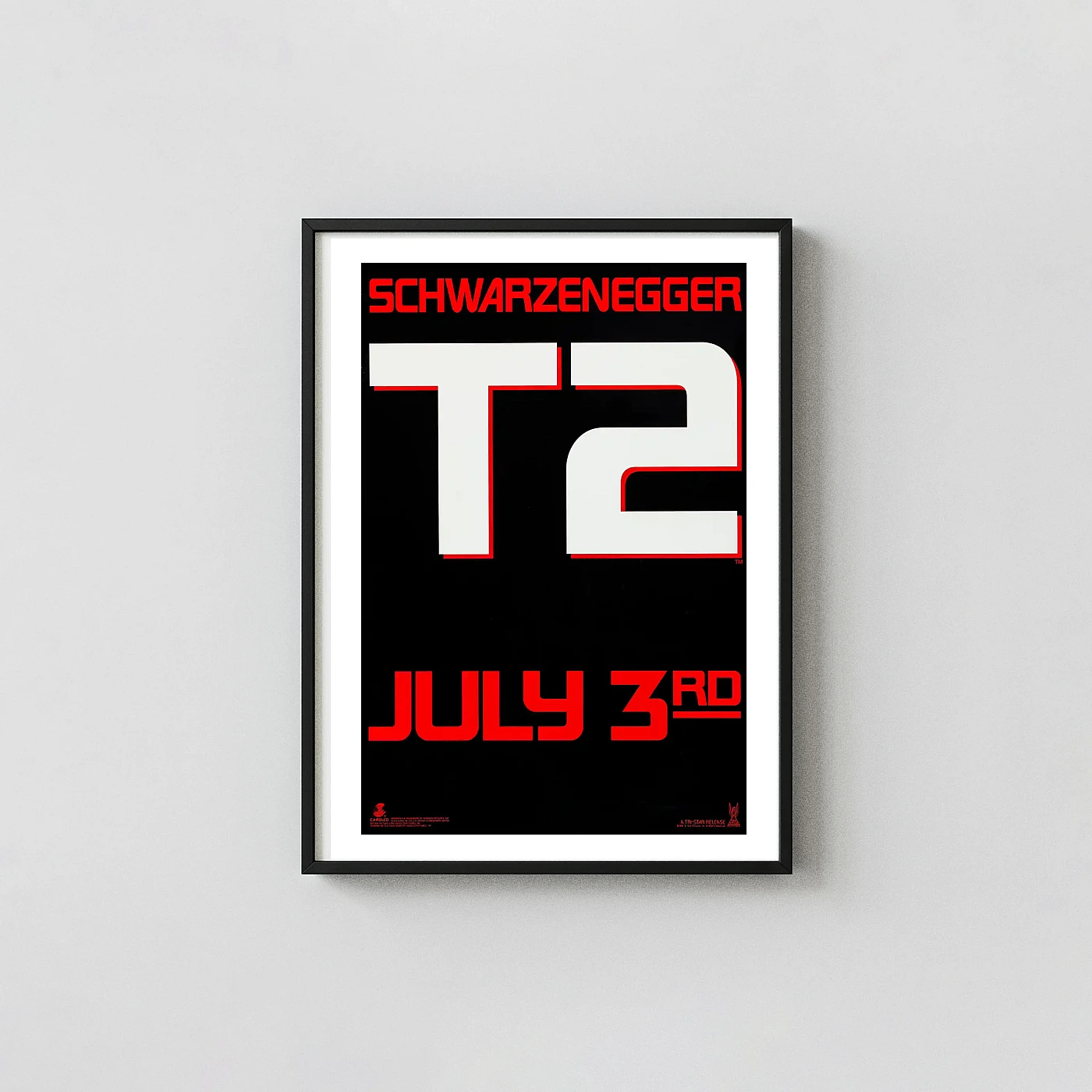 Terminator 2: Judgment Day Movie Poster – Teaser Poster: Minimalist Sci-Fi Wall Minimalist Movie Poster xe2x80x93 Portrait Frame Wall Art Mockup | MerchFuse