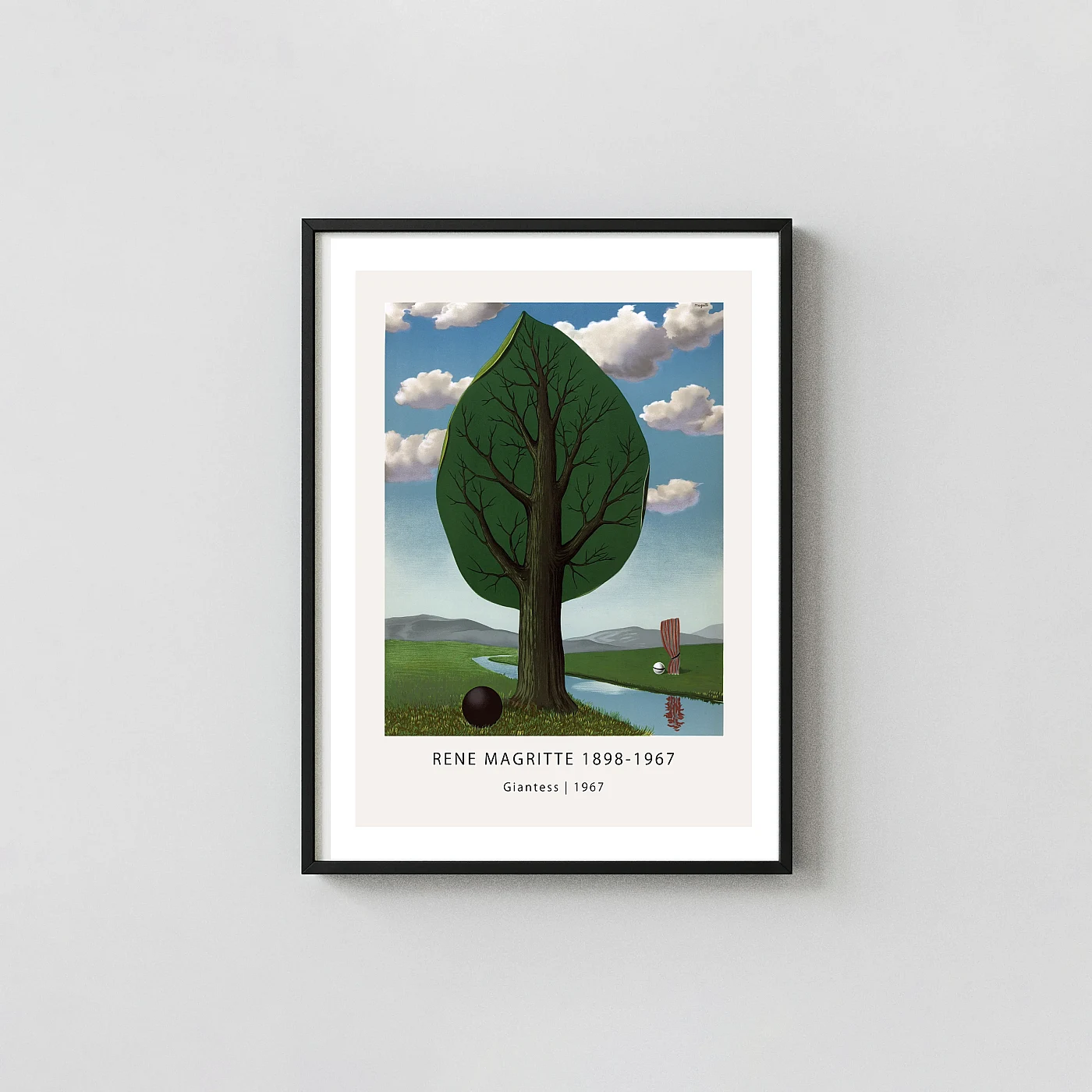 Classic Rene Magritte Giantess art print - fine art poster print