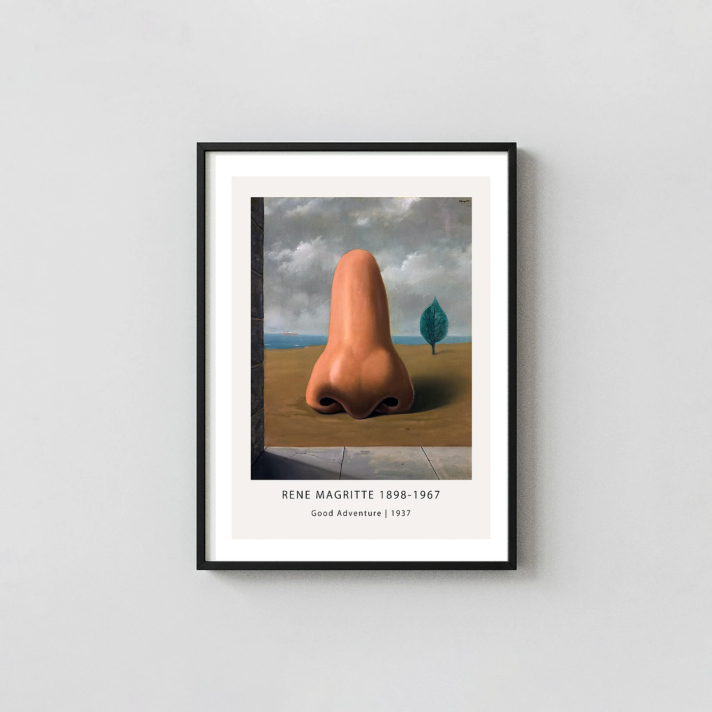 Classic Rene Magritte print Good Adventure 1937 Surrealist Art - fine art poster print