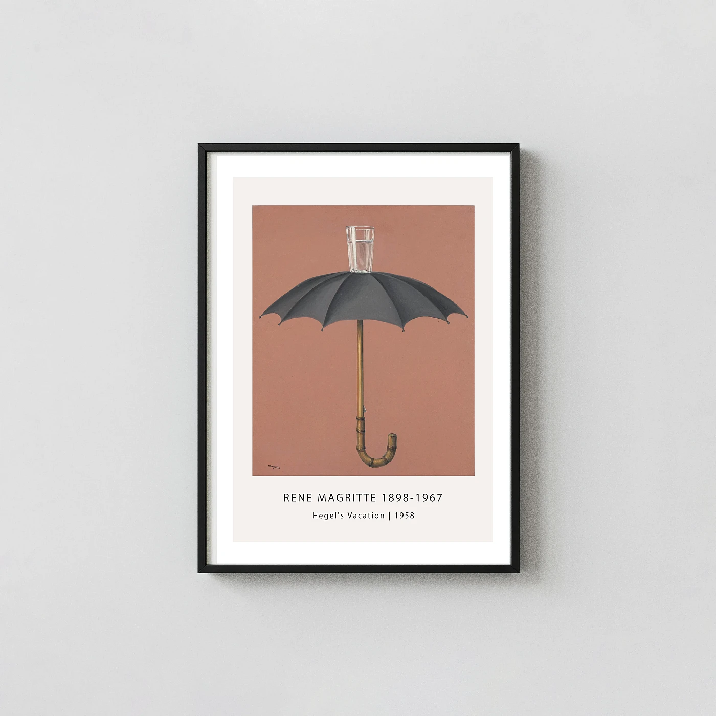 Classic René Magritte Hegel's Vacation art print - fine art poster print