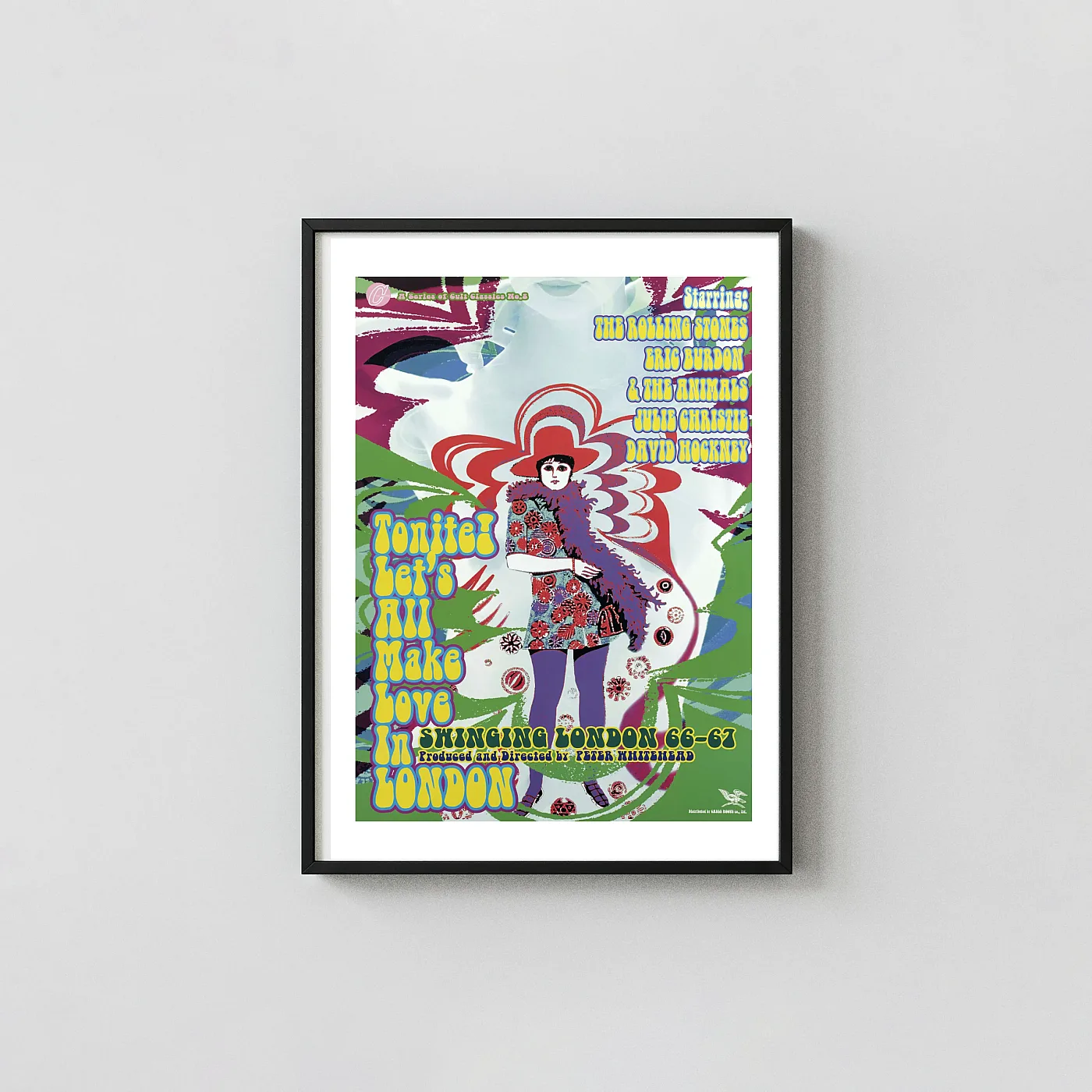 Tonite Let's All Make Love In London Movie Poster – Japanese Poster: Vintage Horror Wall Horror Movies Posters xe2x80x93 Portrait Frame Wall Art Mockup | MerchFuse