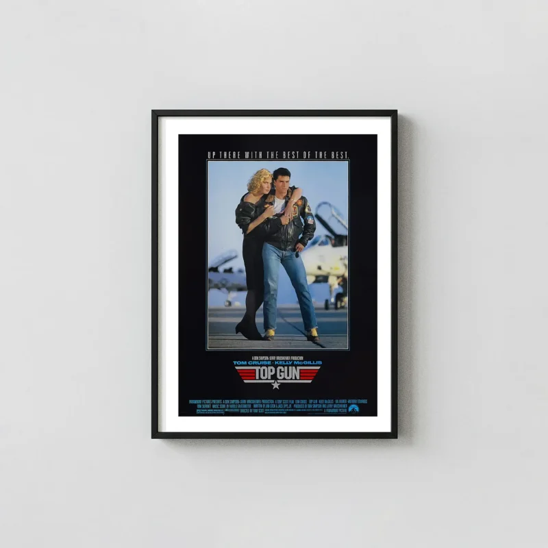 Top Gun Movie Poster – 1986 Classic Poster: Vintage Action Wall Art Print