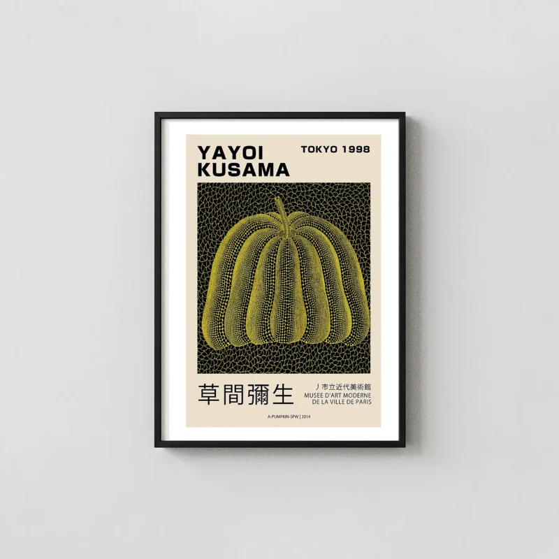 Exclusive Yayoi Kusama Pumpkin Print - Tokyo 1998 Exhibition Poster