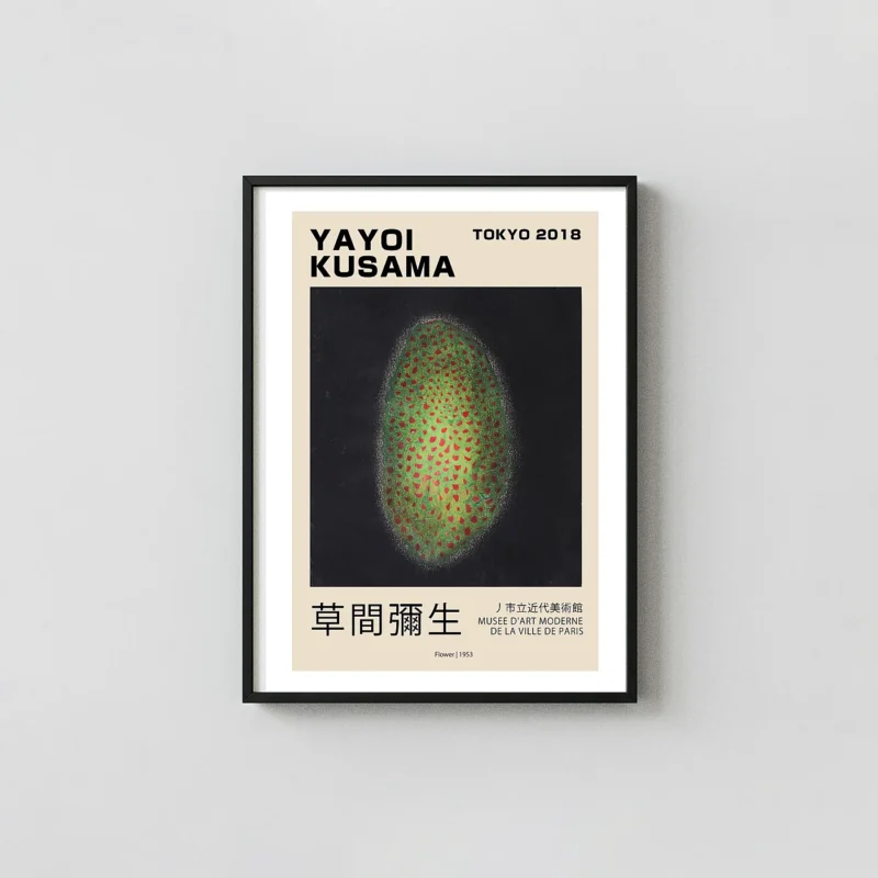 Classic Yayoi Kusama Poster - Flower 1953 Tokyo Art Modern Print