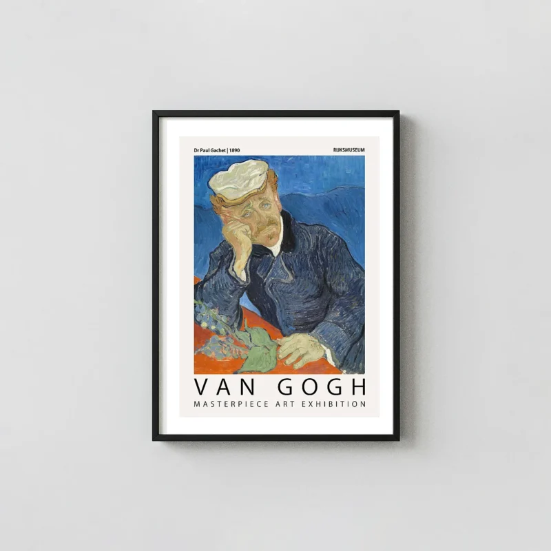 Authentic Dr Paul Gachet print - Van Gogh Museum Exhibition Wall Art