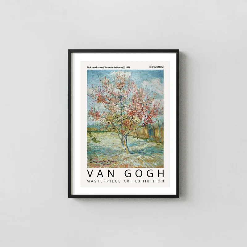 Classic Van Gogh Peach Trees print - Souvenir de Mauve Exhibition Art
