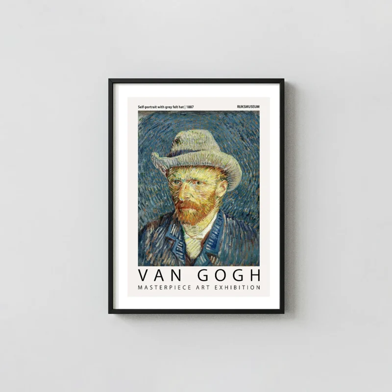 Authentic Van Gogh self-portrait - 1887 Rijksmuseum Poster Print