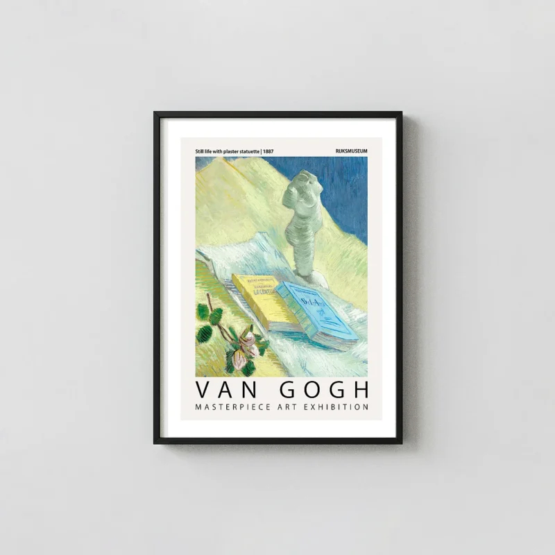 Classic Van Gogh still life - Plaster Statuette 1887 Gallery Gogh Prints xe2x80x93 Portrait Frame Wall Art Mockup | MerchFuse