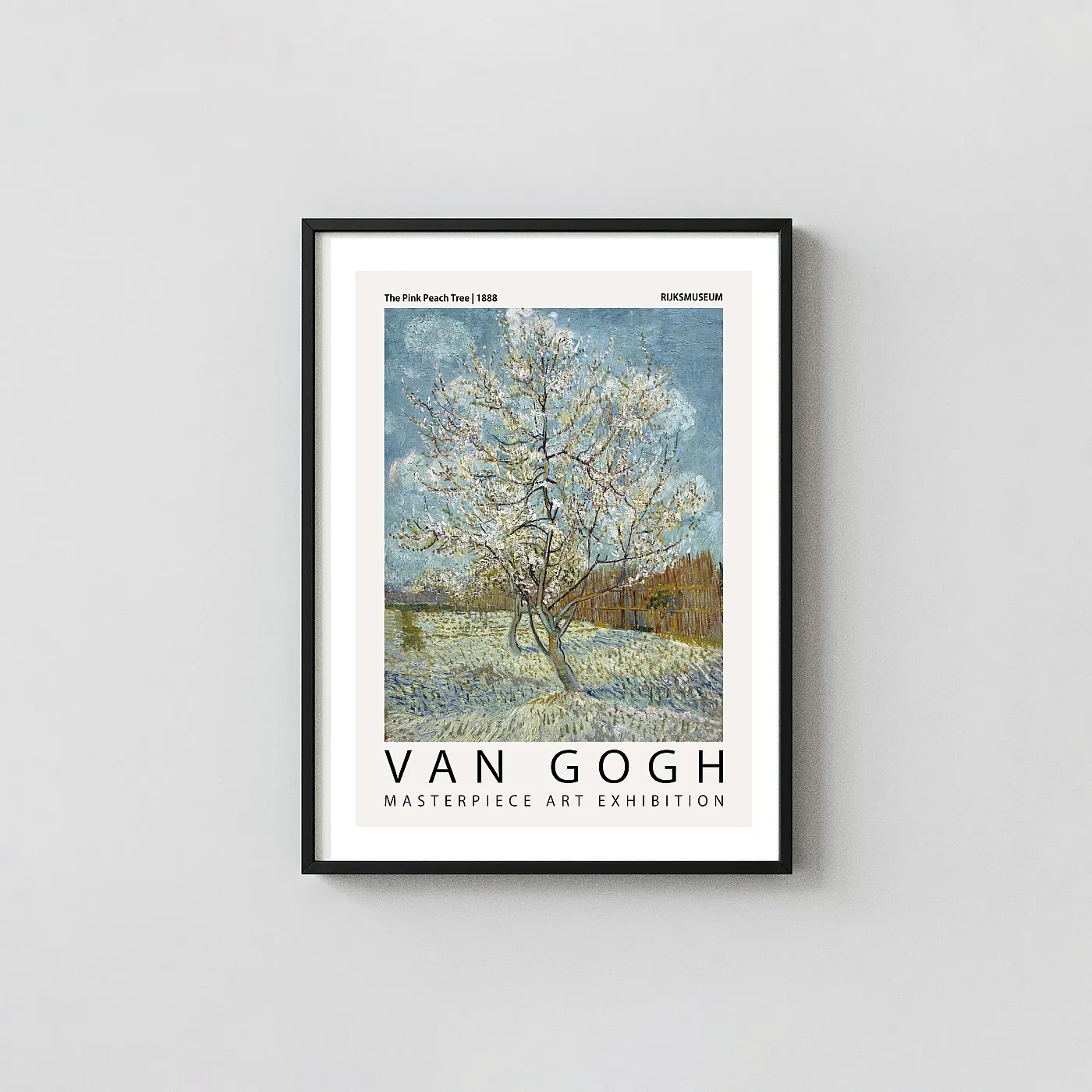 Pink Peach Tree art print - fine art poster print