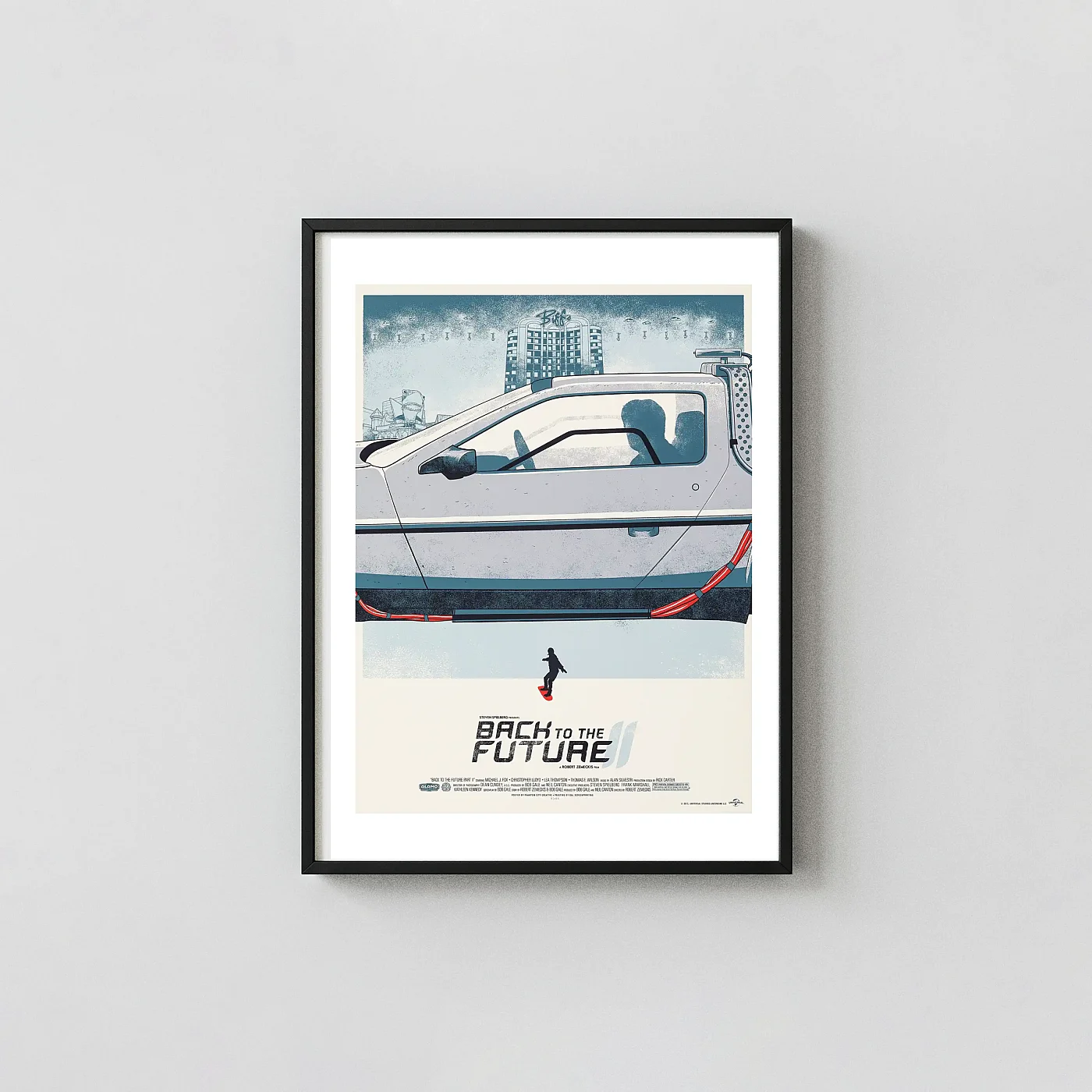 Back to the Future Part II Poster | Mondo Art Print by Phantom City Creative Back to the Future Movie Posters xe2x80x93 Portrait Frame Wall Art Mockup | MerchFuse