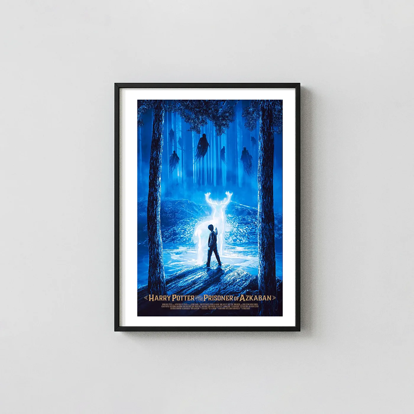 Harry Potter and the Prisoner of Azkaban Patronus Poster | Kevin Wilson Best Sellers xe2x80x93 Portrait Frame Wall Art Mockup | MerchFuse