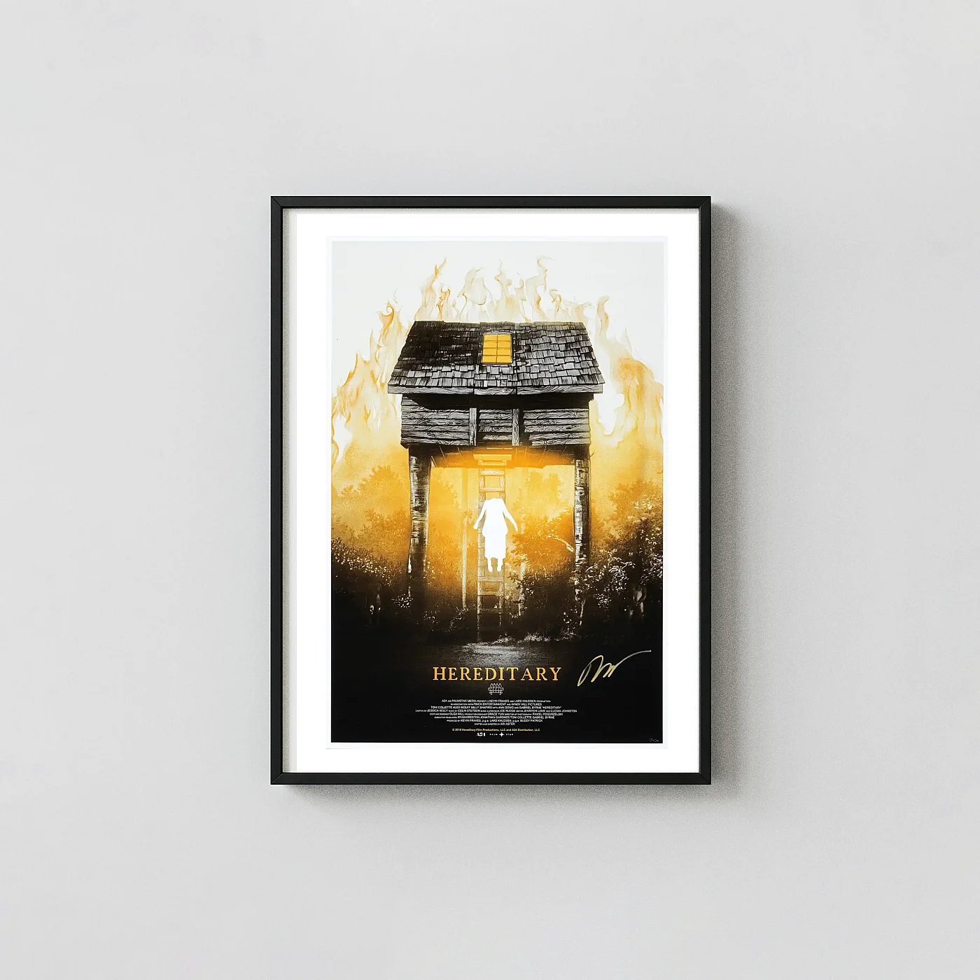 Hereditary Mondo Poster Art By Greg Ruth | Official A24 Horror Movie Print Hereditary Mondo Poster Art By Greg Ruth | Official A24 Horror Movie Horror Movies Posters Xe2X80X93 Portrait Frame Wall Art Mockup | Merchfuse