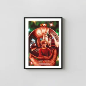 Home Alone Poster | Adam Rabalais Kevin McCallister Christmas Ornament Movie Posters xe2x80x93 Portrait Frame Wall Art Mockup | MerchFuse