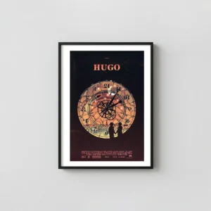 Martin Scorsese's Hugo Movie Poster by Kevin Tong (Mondo Alternative Art Print) Movie Posters xe2x80x93 Portrait Frame Wall Art Mockup | MerchFuse