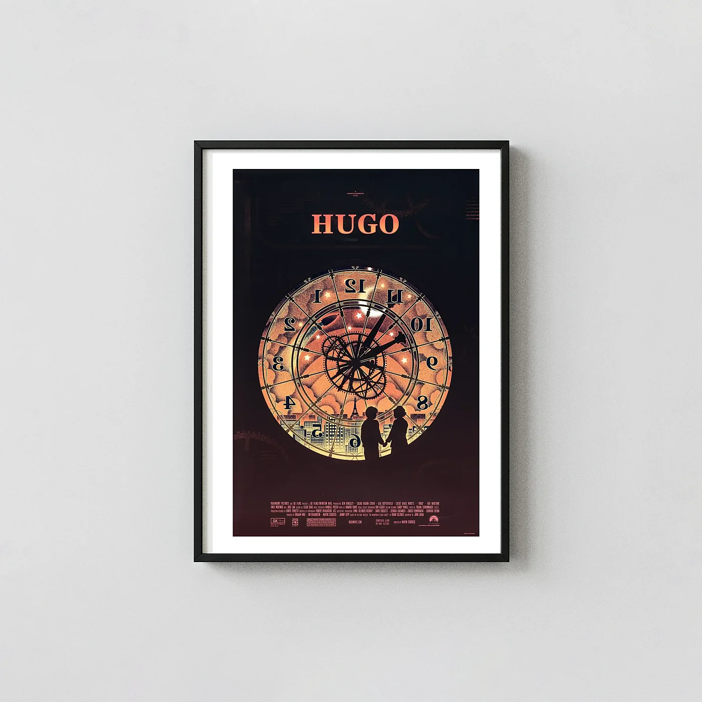 Martin Scorsese'S Hugo Movie Poster By Kevin Tong (Mondo Alternative Art Print) Martin Scorsese'S Hugo Movie Poster By Kevin Tong (Mondo Alternative Art Print) Movie Posters Xe2X80X93 Portrait Frame Wall Art Mockup | Merchfuse