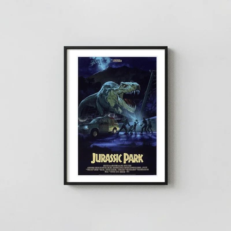 Jurassic Park T-Rex Poster by Stan Vince | Mondo Alternative Movie Art