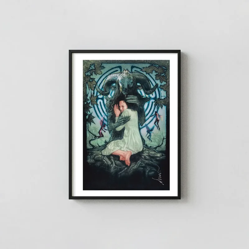 Pan's Labyrinth Poster - Drew Struzan Art Print (Ofelia and Faun)