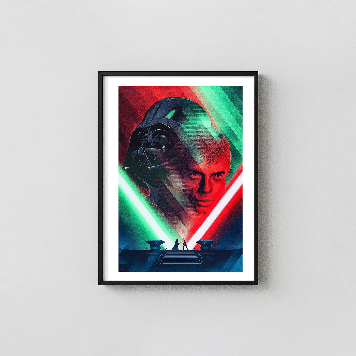 Star Wars: Return of the Jedi Movie Poster (1983) – Wall Movie Posters xe2x80x93 Portrait Frame Wall Art Mockup | MerchFuse