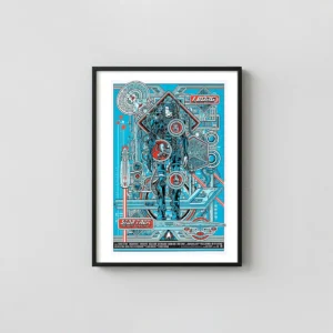 Star Trek: TNG "I, Borg" Mondo Art Print by Jesse Philips | Sci-Fi Movie Posters xe2x80x93 Portrait Frame Wall Art Mockup | MerchFuse
