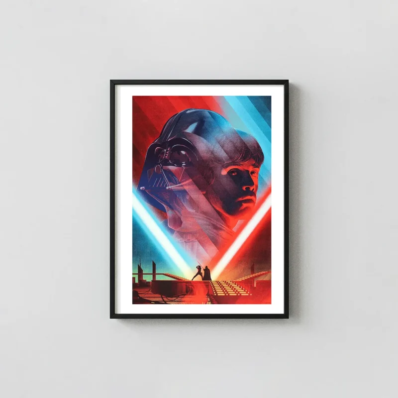 Star Wars Poster: Kevin Tong Retro Vader – Anakin Double Exposure Art Print