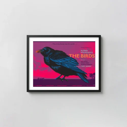Alfred Hitchcock's The Birds Poster | Mondo Laurent Durieux Screen Print Art