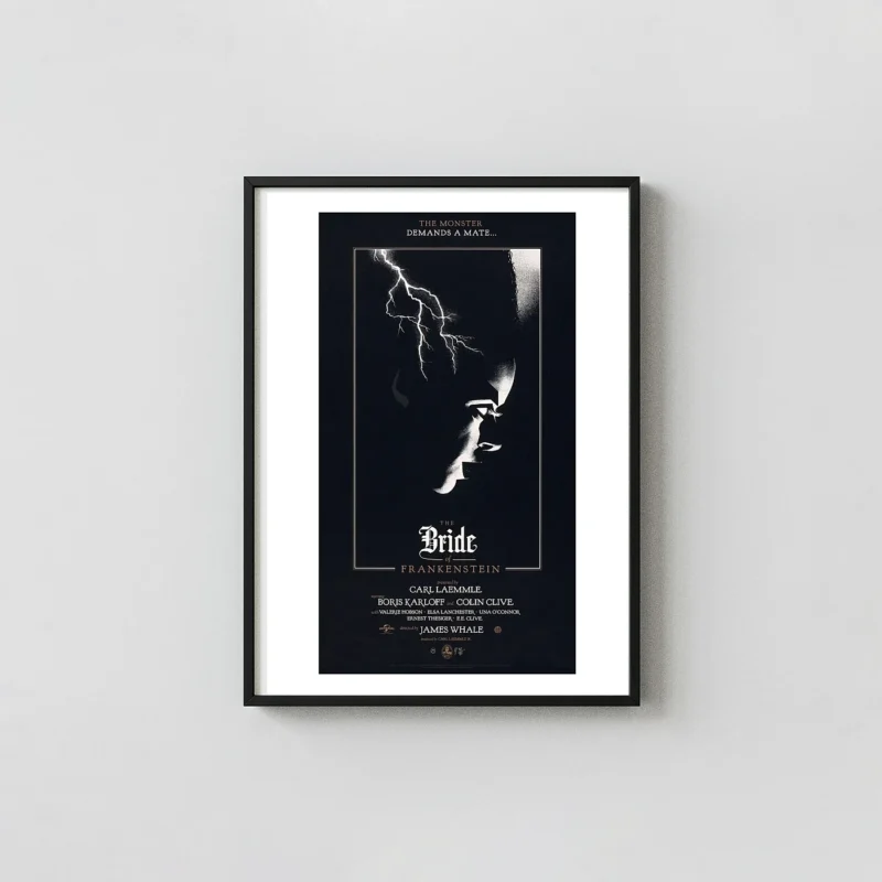 The Bride of Frankenstein Poster - Olly Moss Mondo Edition | Universal Horror Art