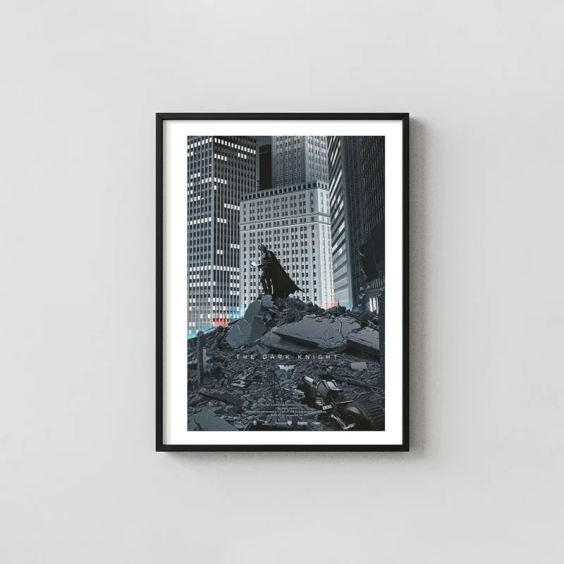 The Dark Knight Poster (Laurent Durieux Mondo Art) - Iconic Batman Print