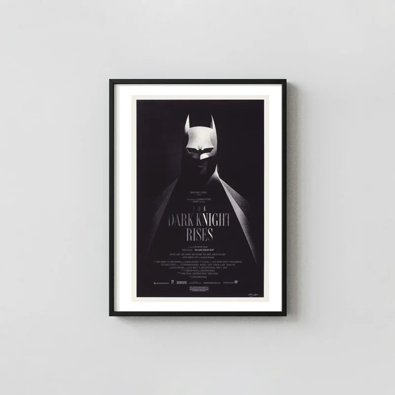 Olly Moss Mondo Print | The Dark Knight Rises Batman Poster (Minimalist Art)