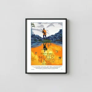 The Deer Hunter Movie Poster | Laurent Durieux Alternate Movie Posters xe2x80x93 Portrait Frame Wall Art Mockup | MerchFuse