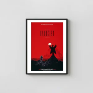 The Exorcist Movie Poster - Phantom City Creative Alternative Horror Movies Posters xe2x80x93 Portrait Frame Wall Art Mockup | MerchFuse