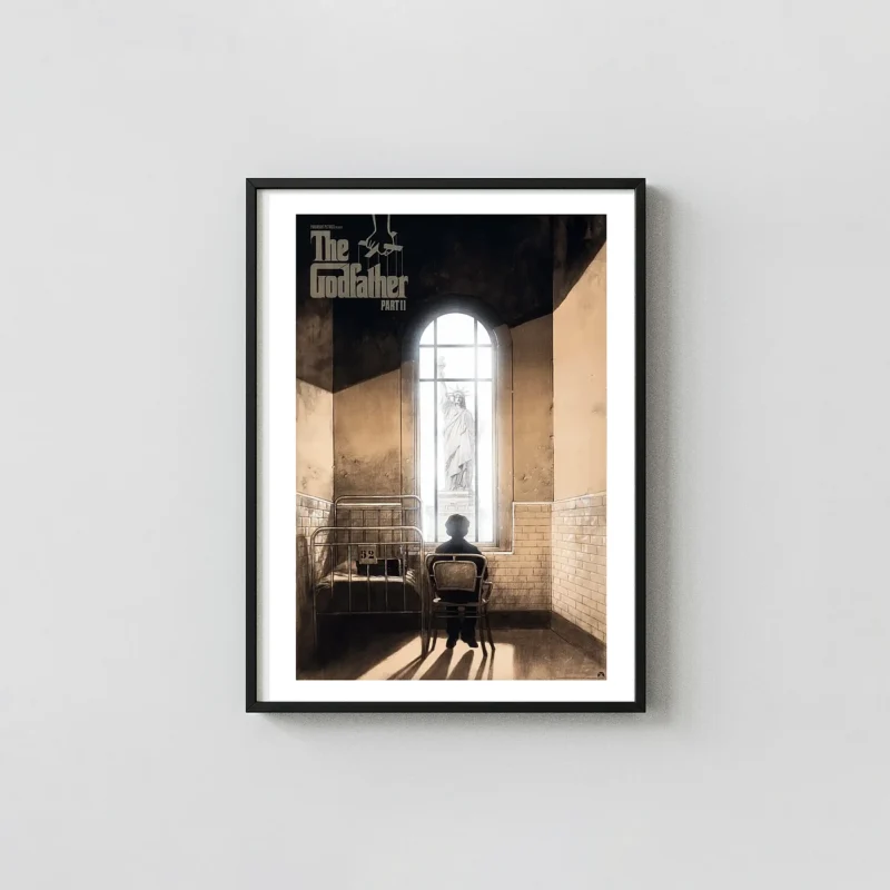 The Godfather Part II 'Statue of Liberty' Poster | Iconic Crime Drama Film Art