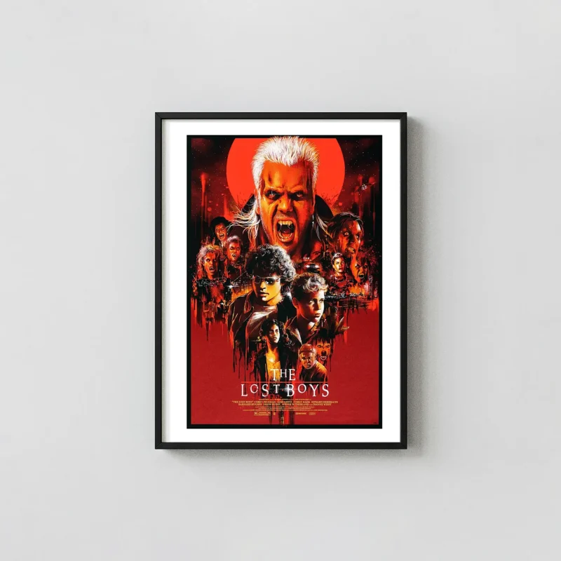 The Lost Boys Movie Poster Art by Vance Kelly | Iconic 80s Horror Film Print