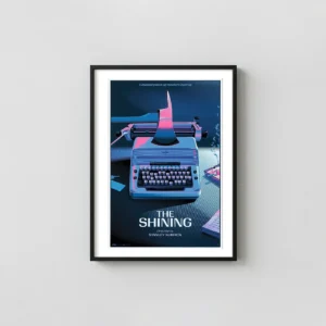 The Shining Mondo Poster by Laurent Durieux | Stanley Kubrick Horror Horror Movies Posters xe2x80x93 Portrait Frame Wall Art Mockup | MerchFuse