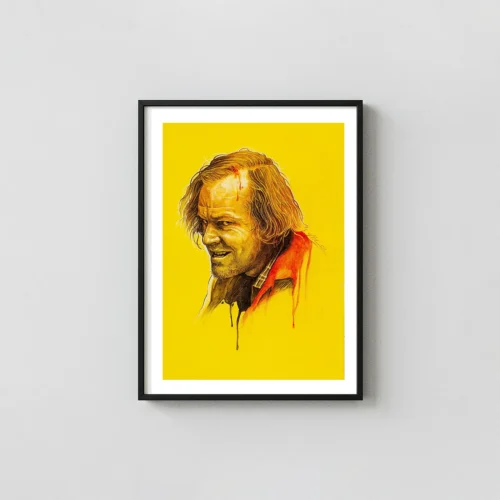 The Shining Jack Torrance Portrait Poster by Grzegorz Domaradzki | Kubrick Horror Movie Art Print