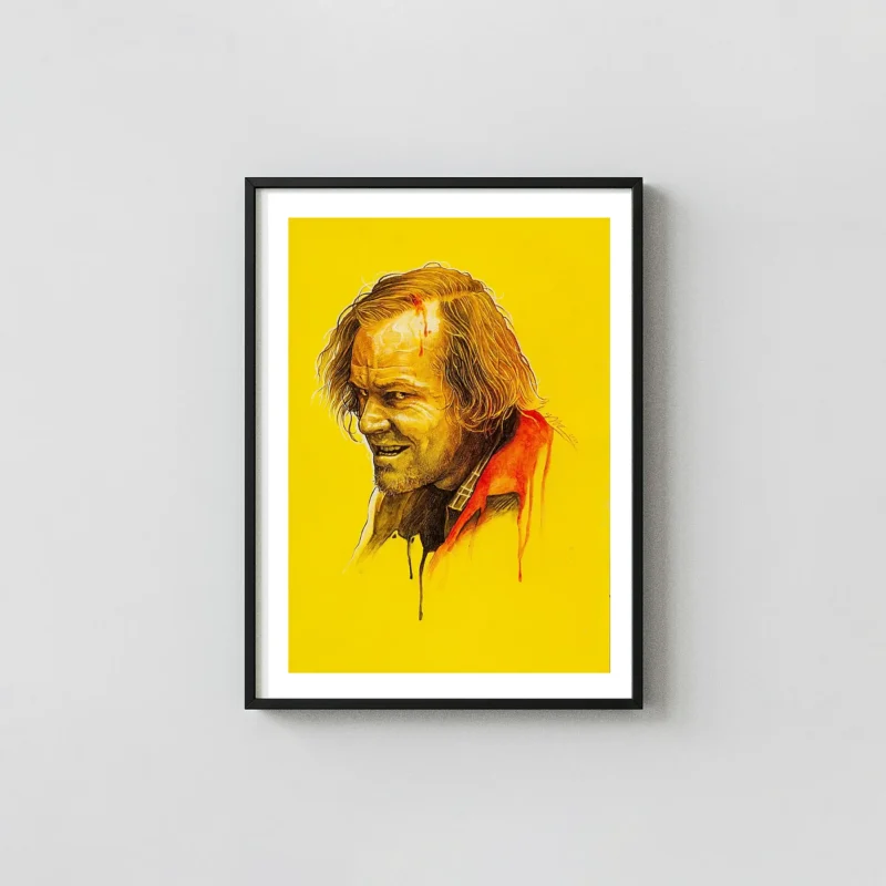 The Shining Jack Torrance Portrait Poster by Grzegorz Domaradzki | Kubrick Horror Movie Art Print