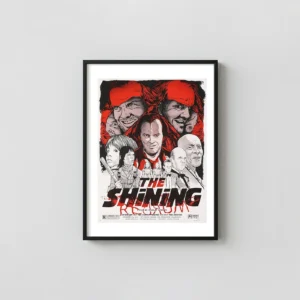 The Shining PP Poster by Joshua Budich - Stanley Kubrick Horror Horror Movies Posters xe2x80x93 Portrait Frame Wall Art Mockup | MerchFuse