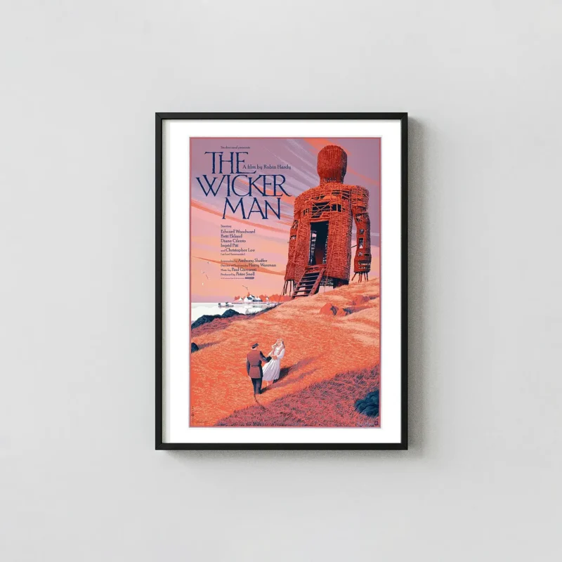 The Wicker Man (1973) Mondo Poster Art by Laurent Durieux | Classic Folk Horror Film Print